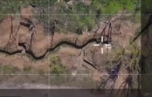 Уничтожение позиций боевиков на Донбассе беспилотником показали на видео