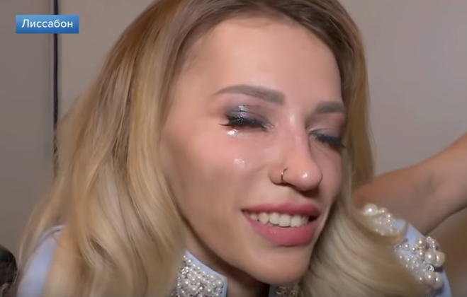 Самойлова эмоционально отреагировала на проигрыш / скриншот "Первый канал"