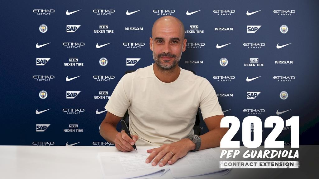 Хосеп Гвардіола підписав контракт до 2021 року / mancity.com Хосеп Гвардіола підписав контракт до 2021 року / mancity.com