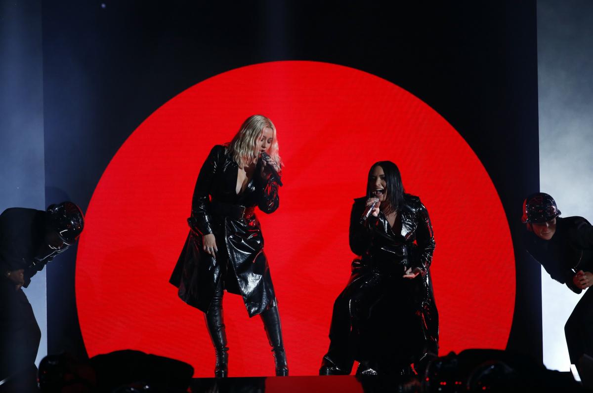 Крістіна Агілера та Демі Ловато / фото REUTERS