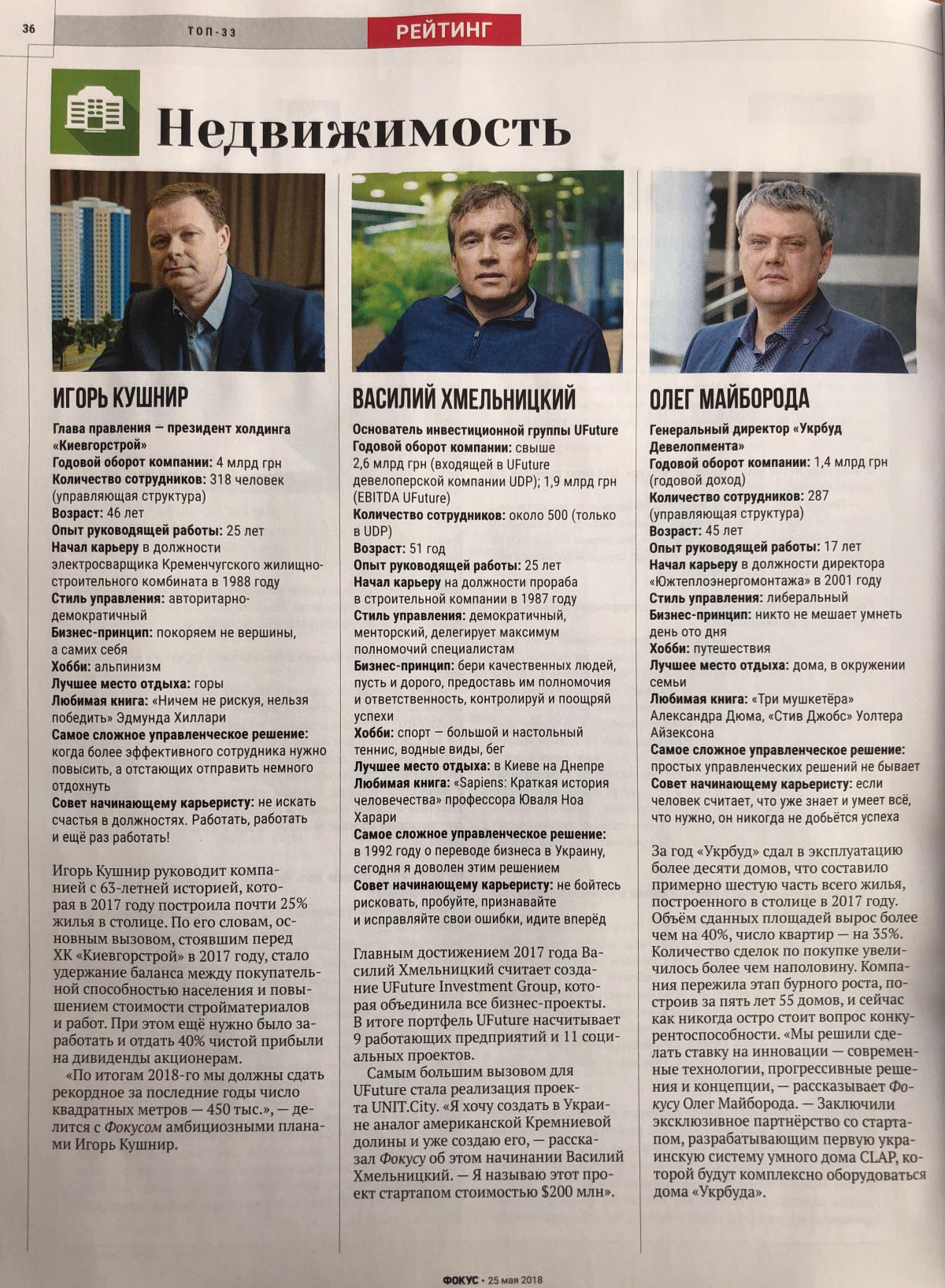 Президента «Київміськбуду» визнали одним із кращих управлінців України Президента «Київміськбуду» визнали одним із кращих управлінців України