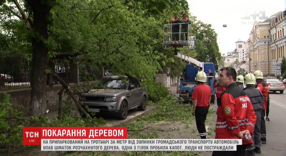 Неправильно припаркованный автомобиль