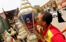 Форвард "Ливерпуля" Салах после выхода в финал Лиги чемпионов в Египте стал иконой (фотогалерея)