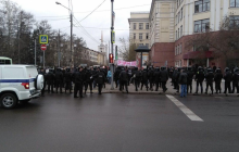 На акціях протесту "Він нам не цар" у Росії затримали вже понад 250 осіб (фото, відео)
