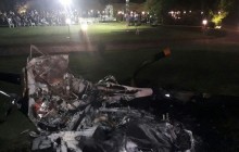 В Бразилии на глазах у гостей разбился вертолет с невестой, но свадьба состоялась (видео)