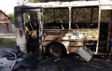 В Кривом Роге на ходу загорелся пассажирский автобус