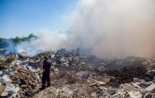 В Днепре горит уже вторая за сутки свалка (фото, видео)