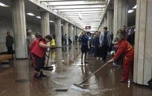 В Харькове затопило станцию метро (фото)