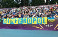 На фіналі жіночої ЛЧ вболівальники розгорнули банер українського Сімферополя