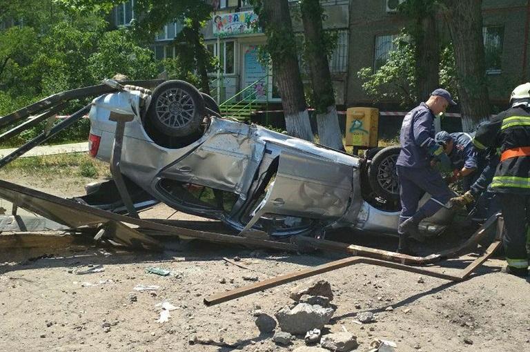 Водій не впорався з керуванням / Фото dp.npu.gov.ua