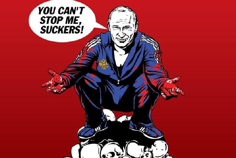 Художник показав сутність Путіна / Фото facebook.com/andrey.ermolenko Художник показав сутність Путіна / Фото facebook.com/andrey.ermolenko
