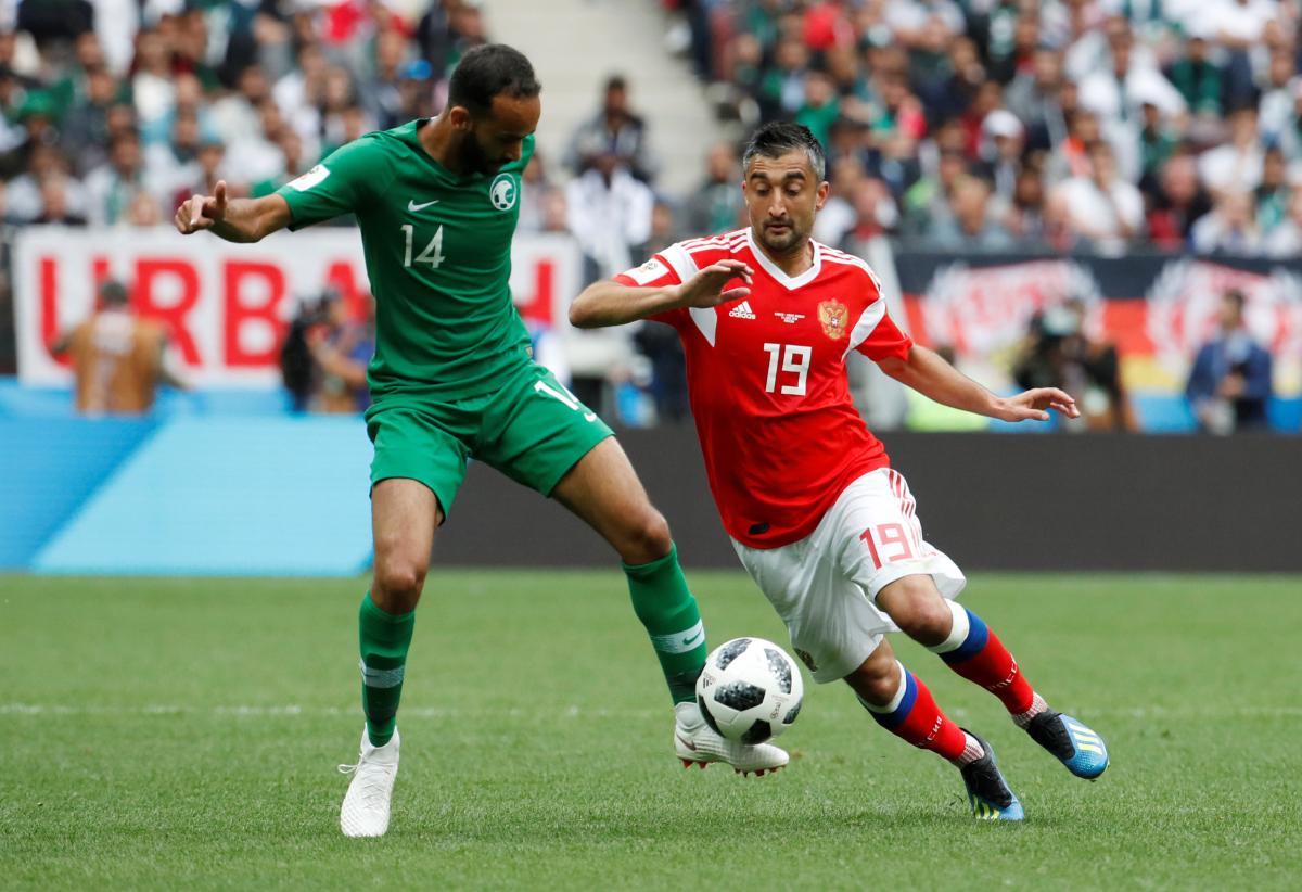 Збірна Росії крупно обіграла команду Саудівської Аравії у матчі-відкритті ЧС-2018 / Reuters