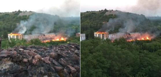 Пожежа на шахті "Куйбишевська" / фото twitter.com/GirkinGirkin