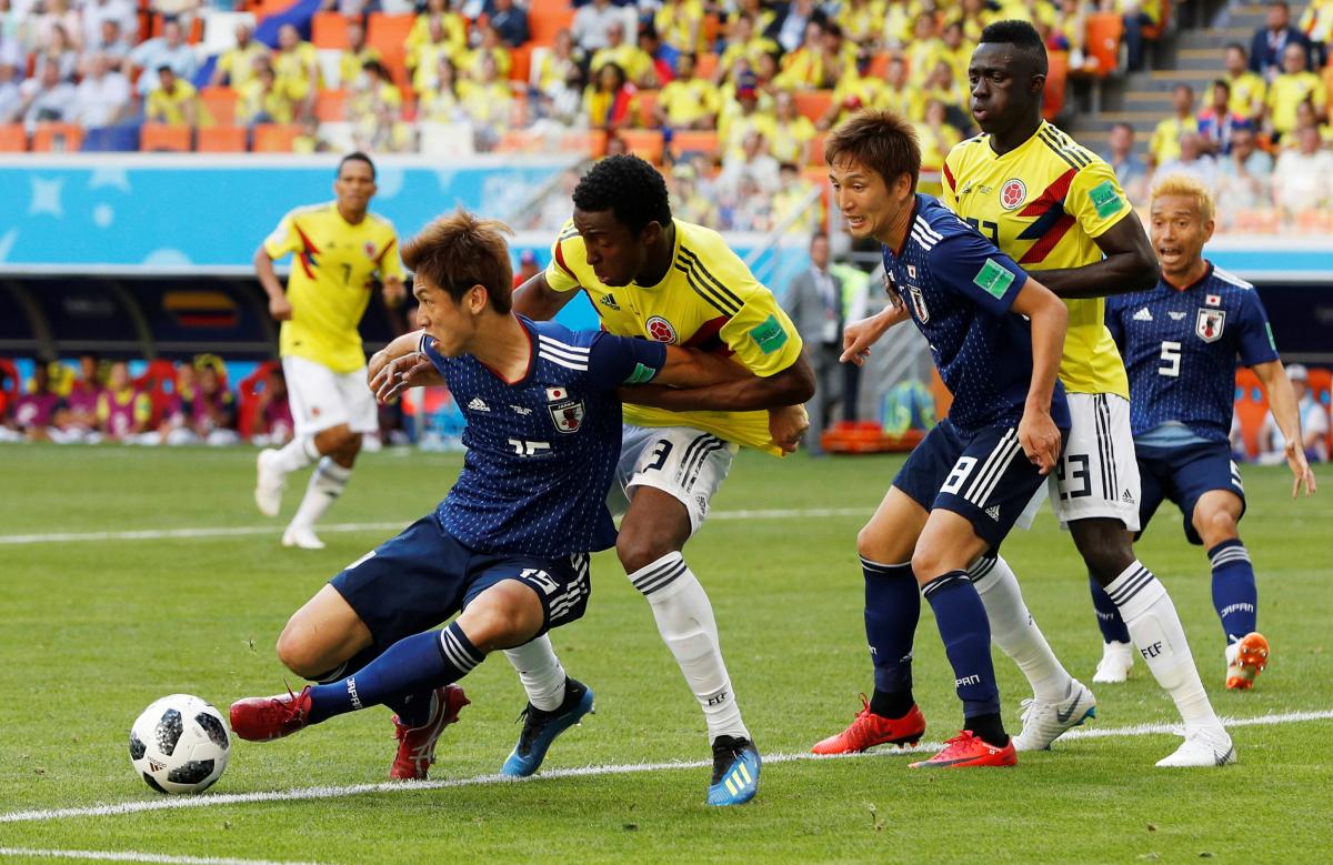 Сборная Японии набрала первые 3 очка на ЧМ-2018 / Reuters