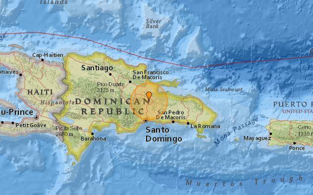 Землетрус в Домініканській Республіці / earthquaketrack.com