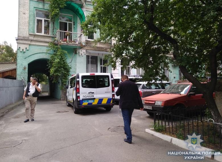 The incident happened on Kyiv's Turhenevska Street / Photo from kyiv.npu.gov.ua The incident happened on Kyiv's Turhenevska Street / Photo from kyiv.npu.gov.ua