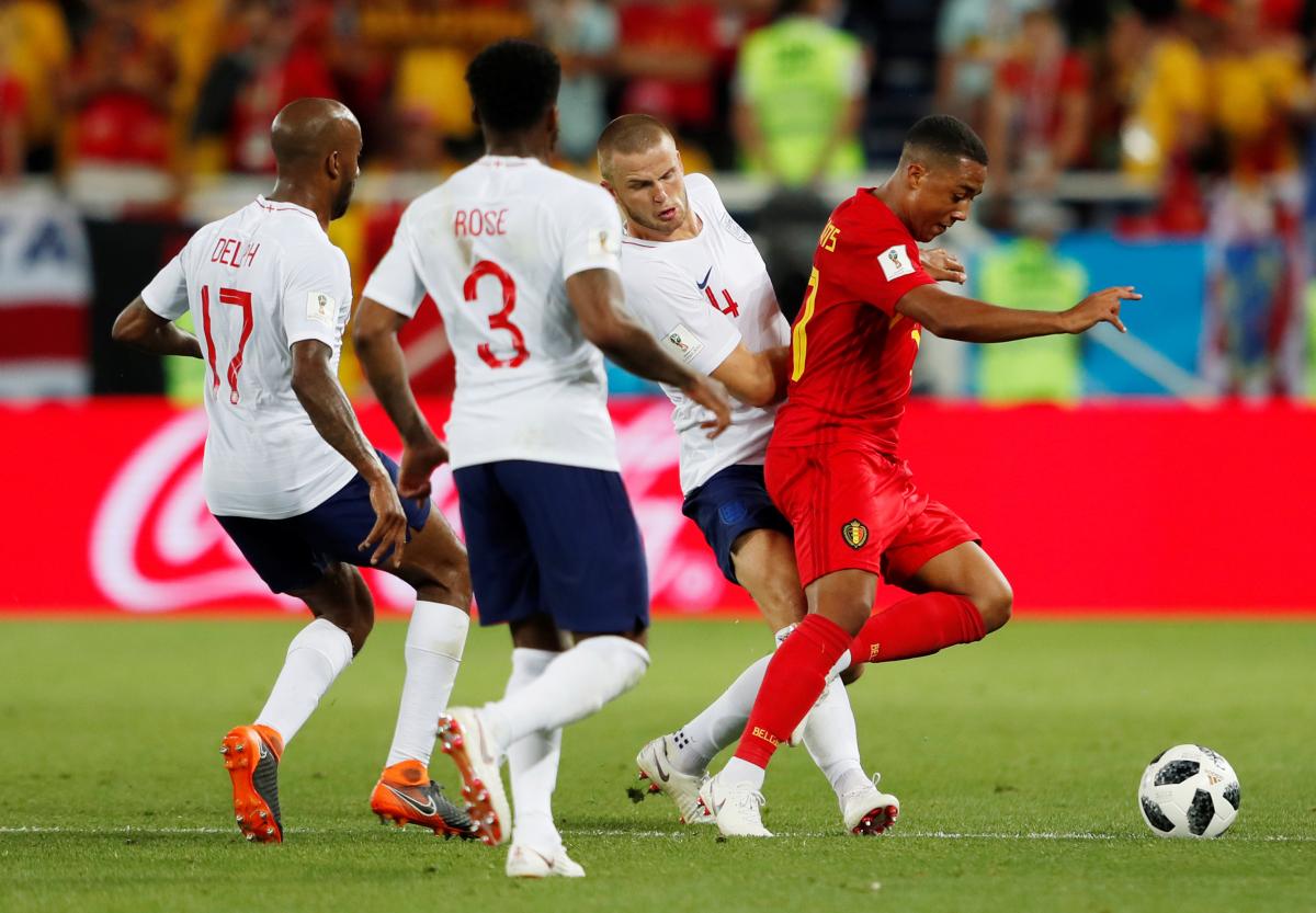 Сборная Бельгии обыграла команду Англии в матче ЧМ-2018 / Reuters