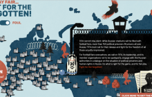 В Європарламенті до ЧС-2018 представили карту Росії з місцями утримання політв'язнів