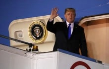 Трамп прибыл в Сингапур для встречи с Ким Чен Ыном (фото)