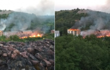 В окупованому Донецьку сталася масштабна пожежа на шахті (фото, відео)