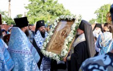 На Киевщину в монастырь УПЦ прибыла икона Богородицы, написанная на Святой Горе