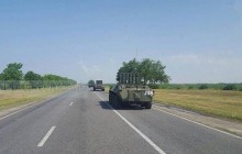 Convoy of Russian military hardware spotted near Ukrainian southern border (Photo, video)