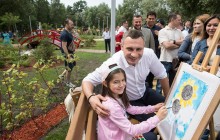 Кличко открыл после капремонта первую очередь парка «Победа» в Днепровском районе