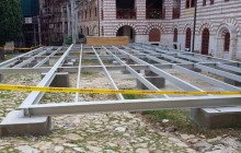 У Хіландарі будують тимчасову їдальню та проводять реконструкцію трапезної (фото)