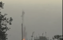 Вогняний крах: у Японії ракета одразу після запуску впала на землю і вибухнула (відео)