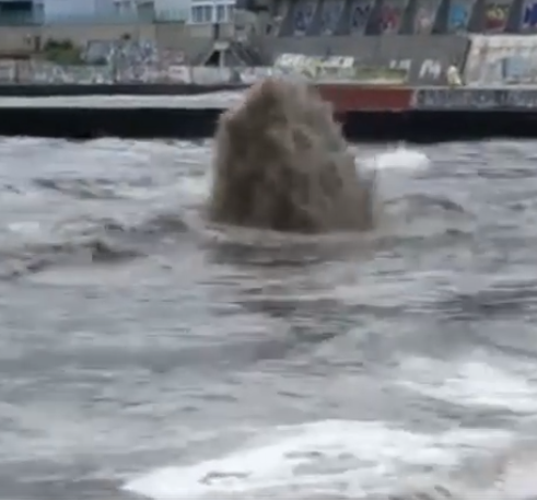 Брудна вода потрапляла відразу в море / скріншот