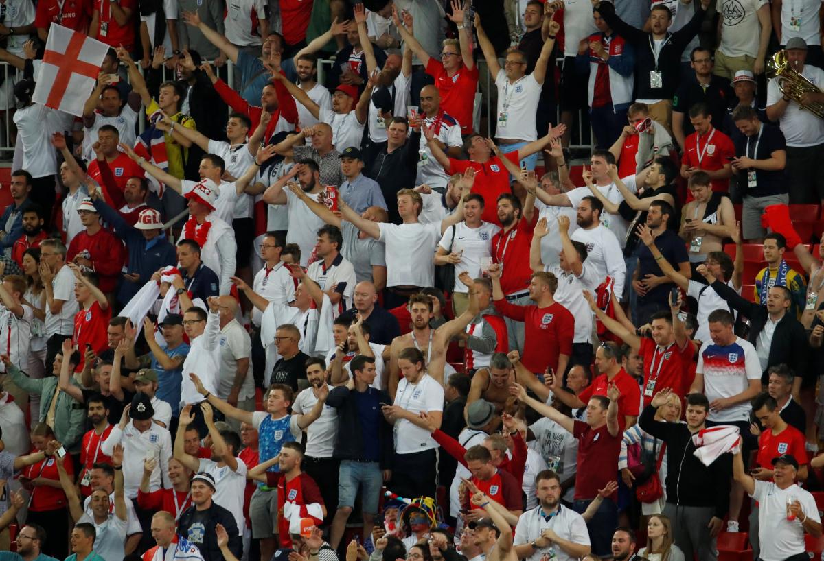 Вболівальники збірної Англії "відзначилися" на ЧС-2018 / Reuters