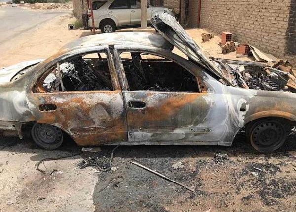 Сгоревший автомобиль мусульманки / Islam-today