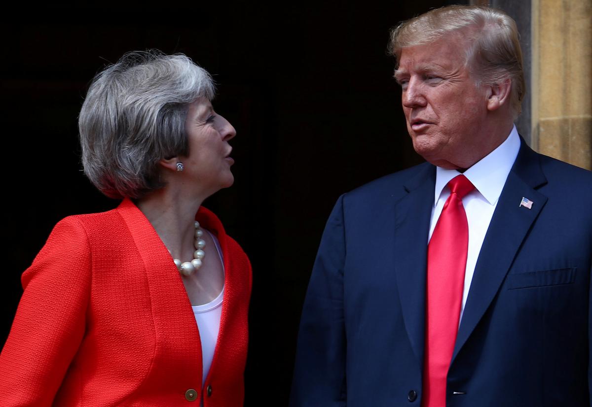 Тереза Мэй и Дональд Трамп / REUTERS