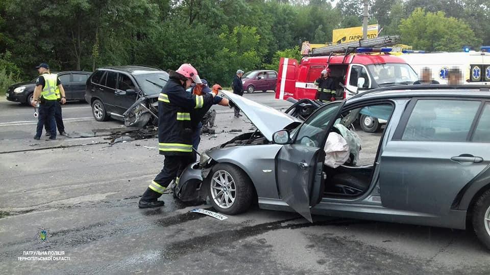 В аварії зіткнулися дві BMW / фото поліції Тернопільської області В аварії зіткнулися дві BMW / фото поліції Тернопільської області