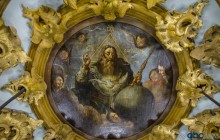 Художники закончили реставрацию масляной живописи купола Андреевской церкви (фото)