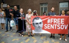В Одессе международный кинофестиваль начался акцией в поддержку Сенцова
