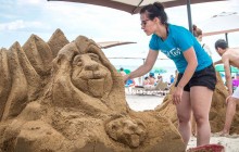 Водяний, Кіт і Король Лев: в Одесі пройшов фестиваль піщаної скульптури (фоторепортаж)