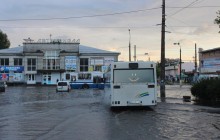 Дожди превратили Хмельницкий в Венецию (фото, видео)