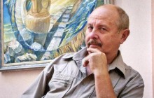 Народний художник України презентує у Софії Київській картину, що зображує князя Володимира після його хрещення