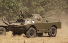 У Тернополі в музеї ретро-автомобілів загорівся броньовик