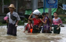 У М'янмі через повені свої будинки були змушені покинути майже 50 тисяч людей (фото)