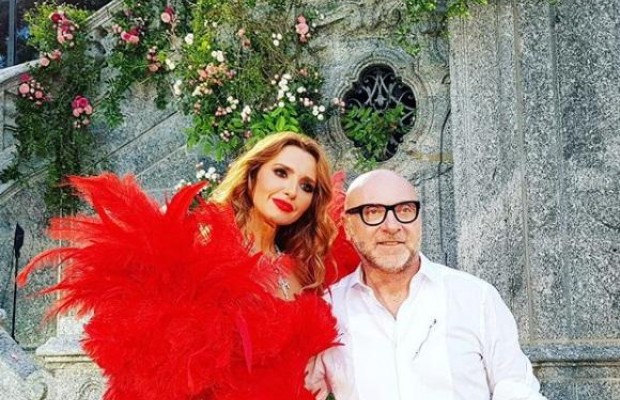 Українська ведуча-кума Путіна побувала на показі Dolce&Gabbana (фото)