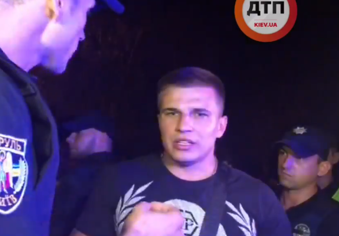 Водій, який протаранив три авто у Києві, був п'яний та без прав / скріншот відео dtp.kiev.ua