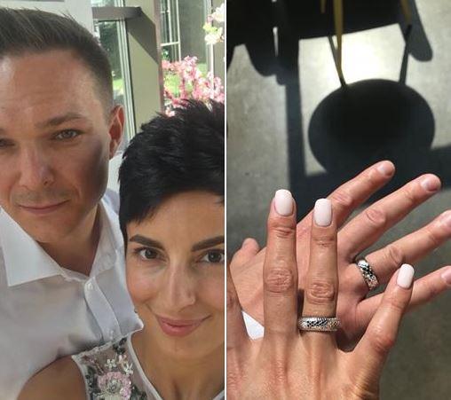 Молодята показали обручки / фото facebook.com/sergey.vysotsky