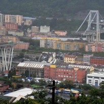 Genoa motorway bridge collapses in Italy killing at least 35 – media