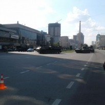 Вечером центр Киева может снова застыть в пробках из-за репетиции парада (видео)