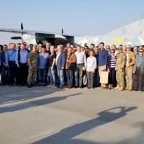 Eighty Ukrainian diplomats fly to Donbas (photo)