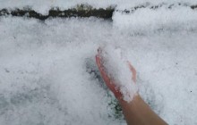 Місто під Львовом накрило градом розміром з вишню: у Мережі з’явилися вражаючі фото