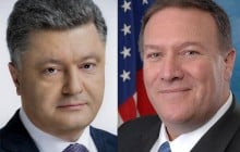 Crimea, Sentsov, peacekeepers: Poroshenko holds phone talks with Pompeo