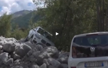 В Италии камнепад убил двух человек (видео)